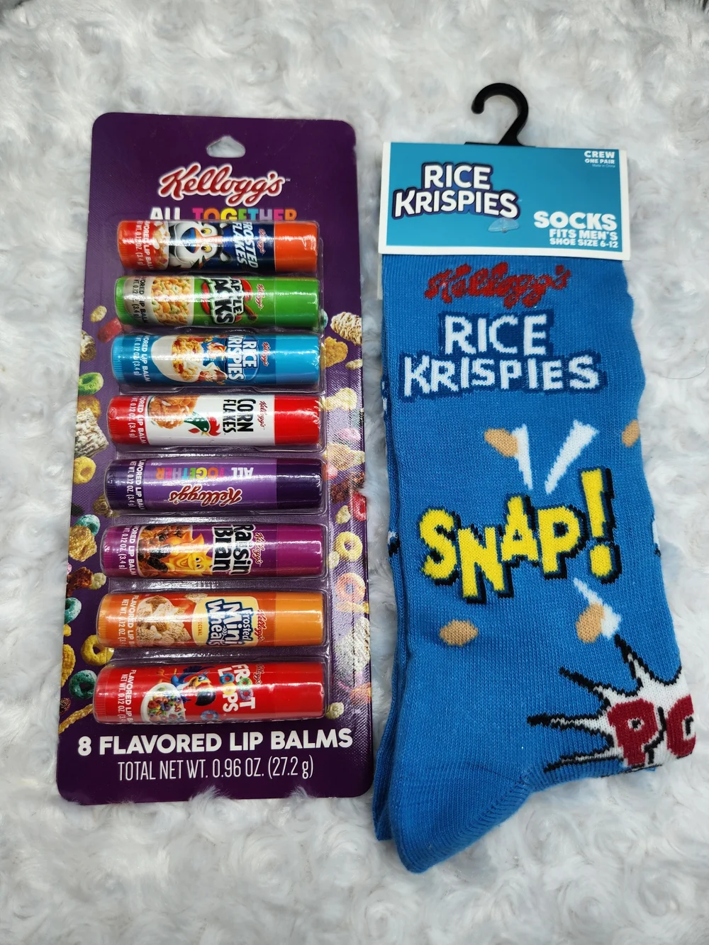 Kellog's Crew Socks With Lip Balms